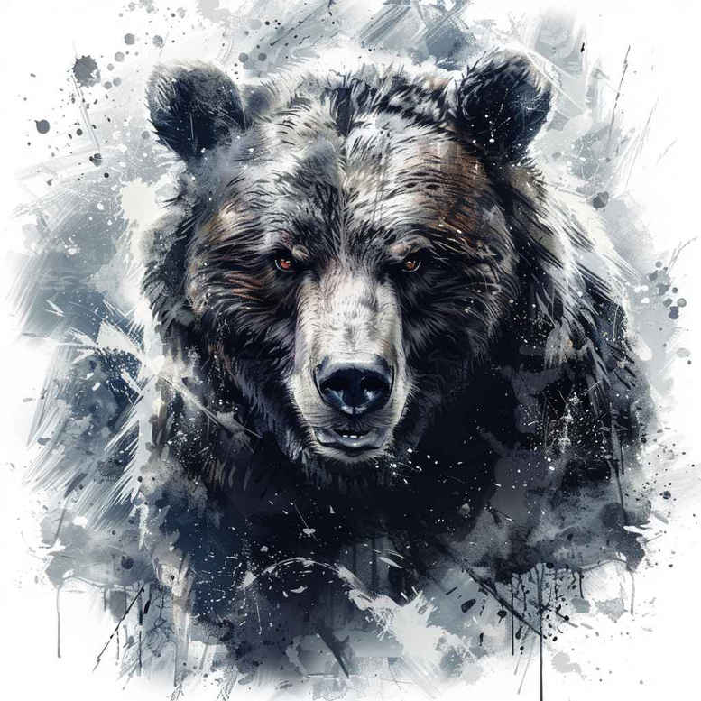 bear-charm – tattoo design ideas free ai generated – surrealism-shifting-shapes – for-upper-shoulder – Gallery: bears-inkby-ai