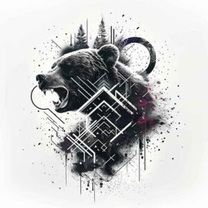 bear-emblem – tattoo design ideas free ai generated – realism-optical-depth – for-heel – Gallery: bears-inkby-ai