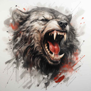 bear-emblem – tattoo design ideas free ai generated – realism-visual-truth – for-knee – Gallery: bears-inkby-ai