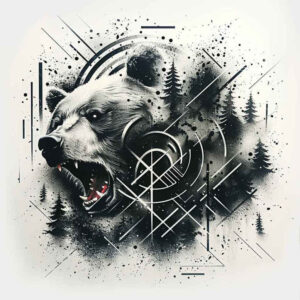 bear-essence – tattoo design ideas free ai generated – realism-precise-anatomy – for-chest – Gallery: bears-inkby-ai
