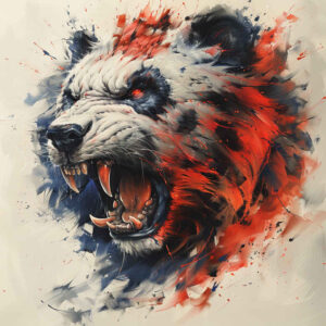 bear-essence – tattoo design ideas free ai generated – surrealism-unconscious-imagery – for-lower-arm – Gallery: bears-inkby-ai