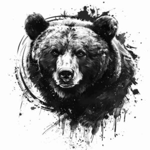 bear-figure – tattoo design ideas free ai generated – realism-volume-effect – for-wrist – Gallery: bears-inkby-ai