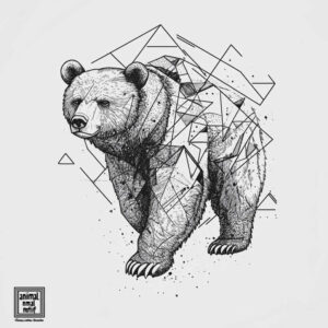 bear-guardian – tattoo design ideas free ai generated – surrealism-phantasm – for-collarbone – Gallery: bears-inkby-ai