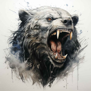 bear – tattoo design ideas free ai generated – neotraditional-refined-lines – for-arm – Gallery: bears-inkby-ai