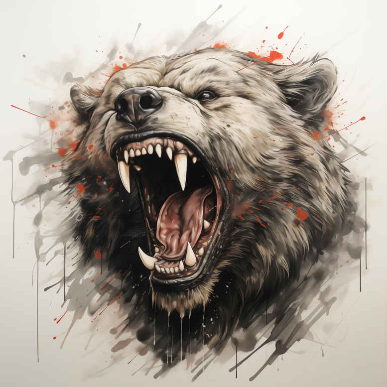 bear-power – tattoo design ideas free ai generated – realism-realistic-perspective – for-spine – Gallery: bears-inkby-ai