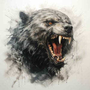 bear-protector-spirit – tattoo design ideas free ai generated – neotraditional-fine-detail – for-nape – Gallery: bears-inkby-ai