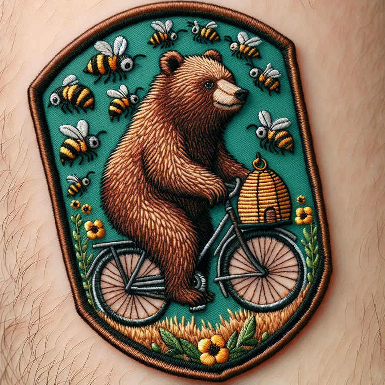 bear-resilience – tattoo design ideas free ai generated – neotraditional-bold-texture – for-shoulder-blade – Gallery: bears-inkby-ai