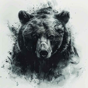 bear-sign – tattoo design ideas free ai generated – realism-subtle-saturation – for-scapula – Gallery: bears-inkby-ai