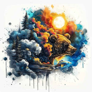 bear-spirit – tattoo design ideas free ai generated – realism-detail-accuracy – for-triceps – Gallery: bears-inkby-ai