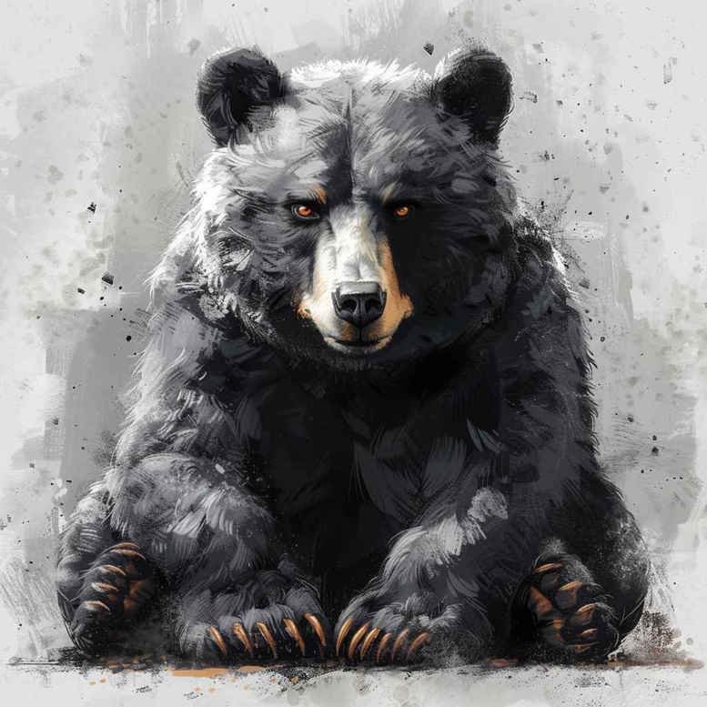 bear-symbol – tattoo design ideas free ai generated – neotraditional-bold-motifs – for-abdomen – Gallery: bears-inkby-ai