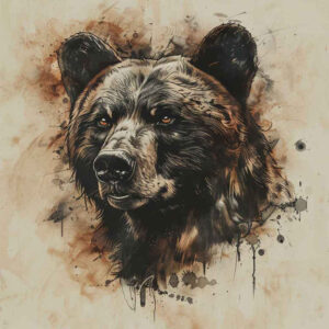 bear-symbol – tattoo design ideas free ai generated – neotraditional-bold-motifs – for-fingers – Gallery: bears-inkby-ai