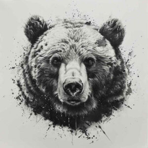 bear-symbol – tattoo design ideas free ai generated – surrealism-illusionary – for-elbow – Gallery: bears-inkby-ai