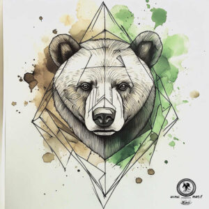 bear-tattoo – tattoo design ideas free ai generated – realism-depth-illusion – for-collarbone – Gallery: bears-inkby-ai