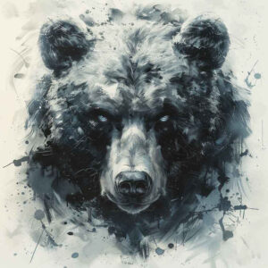 bear-wild-force – tattoo design ideas free ai generated – surrealism-transcendent – for-side-torso – Gallery: bears-inkby-ai