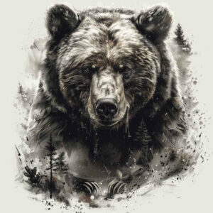 fierce-bear – tattoo design ideas free ai generated – neotraditional-dynamic-color – for-triceps – Gallery: bears-inkby-ai