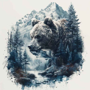 bears tattoo design ideas minimal guardian symbol of determination