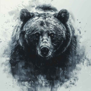 bears tattoo design ideas spectral hues in motion for back shoulder