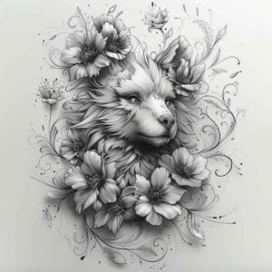 bears tattoo design ideas detailed linework in motion resilience and power