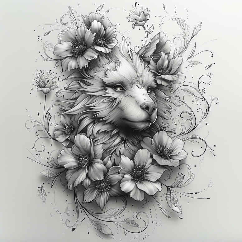 bears tattoo design ideas detailed linework in motion resilience and power