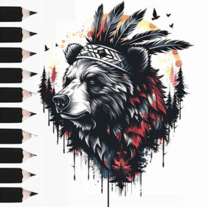 bears tattoo design ideas ornamental might for neck