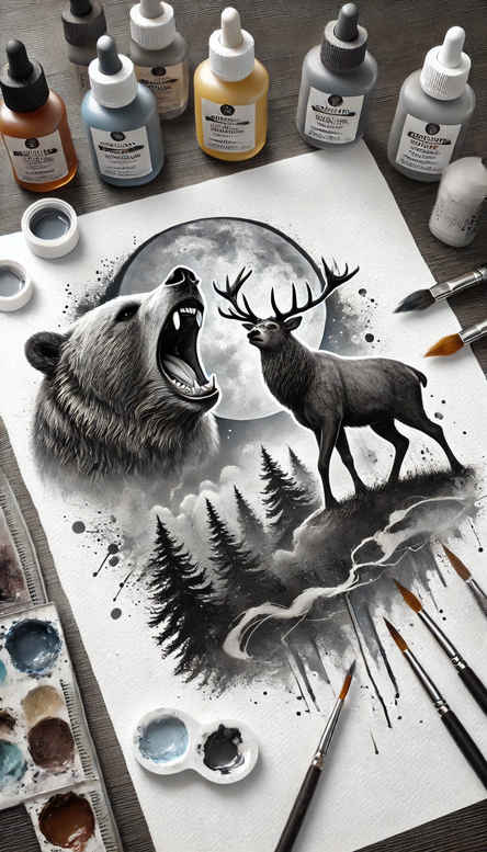 bears tattoo design ideas Realism living skin mysterious symbolising strength