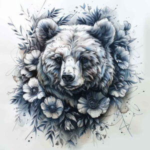 bears tattoo design ideas artistic shading natural for spine