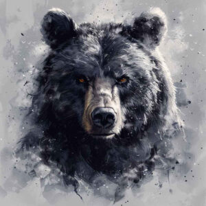 bears tattoo design ideas Surrealism fluid forms of nature embodying strength