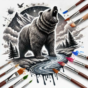 bears tattoo design ideas Realism skin realism of nature for shoulder