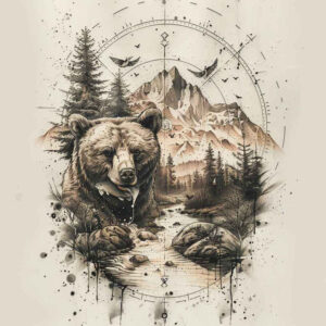 bears tattoo design ideas Realism high definition spirit power stands for strength