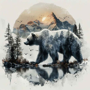 bears tattoo design ideas refined lines strength and power for spine