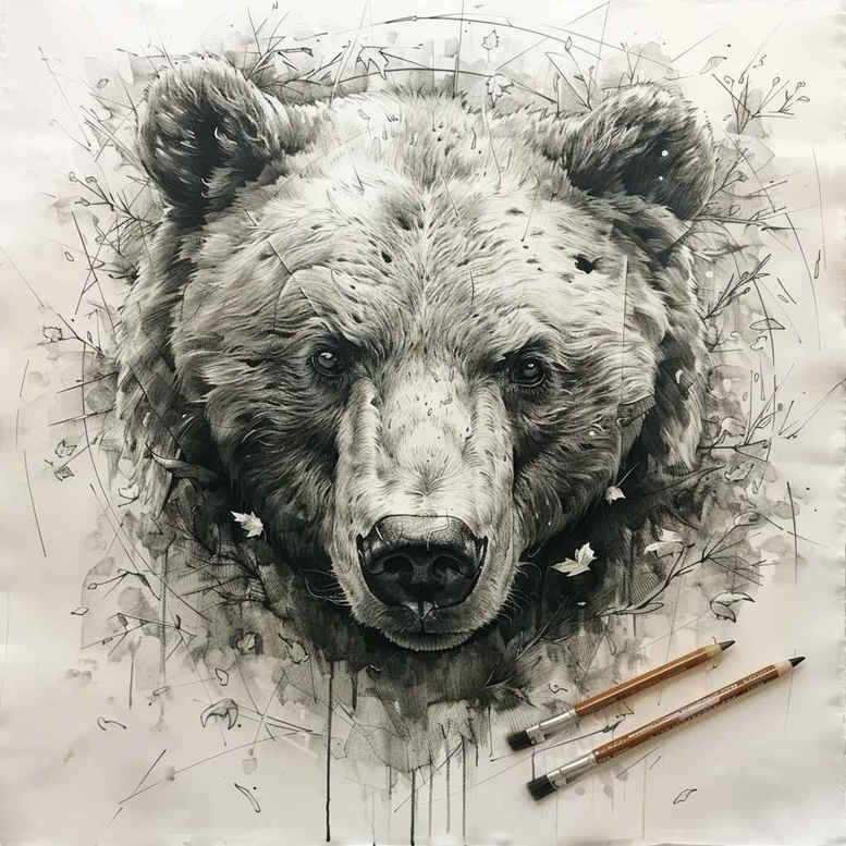 bears tattoo design ideas decorative detail symbolism embodying perseverance