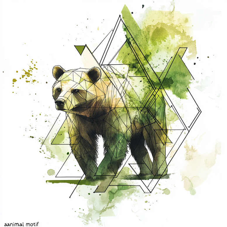 bears tattoo design ideas dream motifs wild nature for stomach