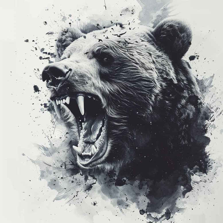 bears tattoo design ideas Surrealism phantom shadows wisdom for temple