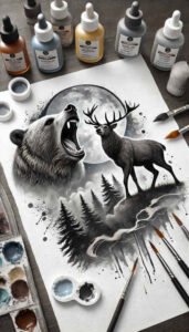 bears-tattoo-designs-ideas-ai-generated--surrealism-dreamscape-undefined-for-outer-arm