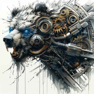 artificial-muscle-tattoo – tattoo design ideas free ai generated – neotraditional-layered-inks – for-temple – Gallery: biomechanics-inkby-ai