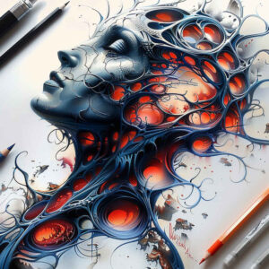 artificial-muscle-tattoo – tattoo design ideas free ai generated – realism-ultra-detailed – for-stomach – Gallery: biomechanics-inkby-ai
