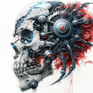 artificial-muscle-tattoo – tattoo design ideas free ai generated – surrealism-psychedelic – for-collarbone – Gallery: biomechanics-inkby-ai