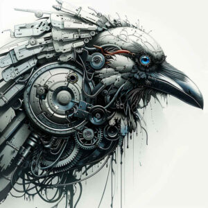 bio-mechanical-pattern – tattoo design ideas free ai generated – neotraditional-bold-highlights – for-ankle – Gallery: biomechanics-inkby-ai
