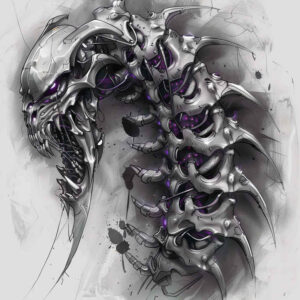 bio-robotic-tattoo – tattoo design ideas free ai generated – realism-depth-perception – for-triceps – Gallery: biomechanics-inkby-ai
