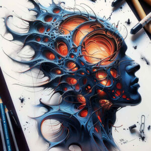 bio-robotic-tattoo – tattoo design ideas free ai generated – surrealism-enigmatic – for-ankle – Gallery: biomechanics-inkby-ai