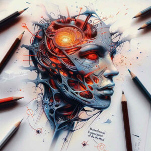 bio-robotic-tattoo – tattoo design ideas free ai generated – surrealism-whimsical – for-abdomen – Gallery: biomechanics-inkby-ai