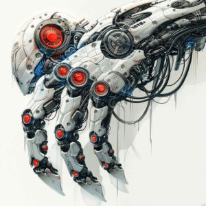 biomech-illustration-tattoo – tattoo design ideas free ai generated – surrealism-chromatic-aberration – for-lower-back – Gallery: biomechanics-inkby-ai