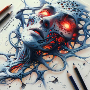 biomechanical-art – tattoo design ideas free ai generated – realism-glowing-edges – for-upper-thigh – Gallery: biomechanics-inkby-ai