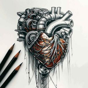 biomechanical-art – tattoo design ideas free ai generated – realism-portrait-realism – for-inner-arm – Gallery: biomechanics-inkby-ai