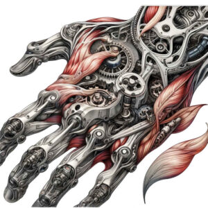 biomechanical-art – tattoo design ideas free ai generated – surrealism-spectral-hues – for-scapula – Gallery: biomechanics-inkby-ai