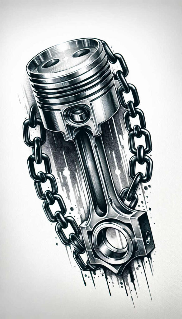 biomechanical-detail-tattoo – tattoo design ideas free ai generated – neotraditional-artistic-contrast – for-back-shoulder – Gallery: biomechanics-inkby-ai