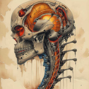 biomechanical-detail-tattoo – tattoo design ideas free ai generated – realism-natural-tones – for-hand – Gallery: biomechanics-inkby-ai