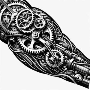 biomechanical-lifestyle-tattoo – tattoo design ideas free ai generated – realism-depth-realism – for-neck – Gallery: biomechanics-inkby-ai
