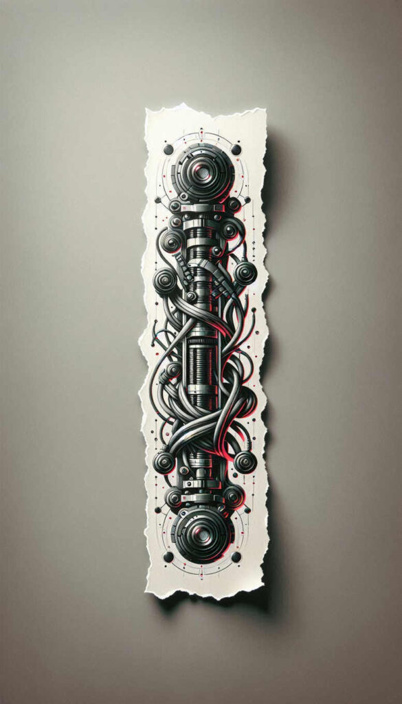biomechanical-lifestyle-tattoo – tattoo design ideas free ai generated – surrealism-abstract-forms – for-ribs – Gallery: biomechanics-inkby-ai
