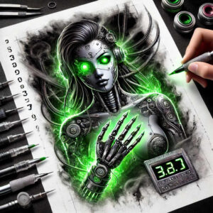 biomechanical-lifestyle-tattoo – tattoo design ideas free ai generated – surrealism-fantastical – for-scapula – Gallery: biomechanics-inkby-ai